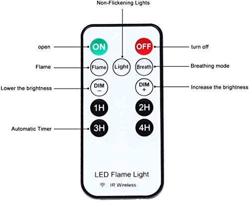 Shinoske Set di 2 Lampada Effetto Fiamma LED