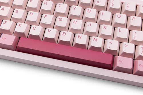 Image of KEEBMONKEY WOBKEY Zen 65 65% Quick Release Wireless Mechanical Keyboard with RGB, CNC Aluminum Case, Hot-Swappable, VIA Support, BT /2.4G /USB-C Gaming Keyboard for Mac /Windows (Lite Pink)