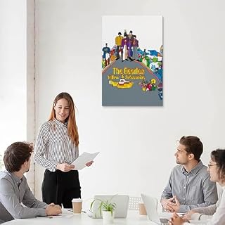 YBRAVO Poster des Beatles sur toile – Impression d’art moderne pour chambre à coucher – 40 x 60 cm - Les Beatles, Paul McCartney, John Lennon, RIngo Starr, George Harrison YBRAVO Poster des Beatles sur toile - Impression d'art moderne pour chambre à coucher - 40 x 60 cm – Image 5