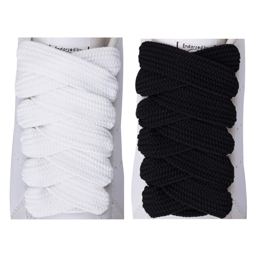 Olukssck 2 Paia di Lacci Scarpe Piatti, Stringhe Scarpe Ricambio