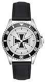 wehrmacht uhr nachbau Armbanduhr Ø 40 mm KIESENBERG Soldat Geschenk Bundeswehr Artikel Eisernes Kreuz Uhr L-1137