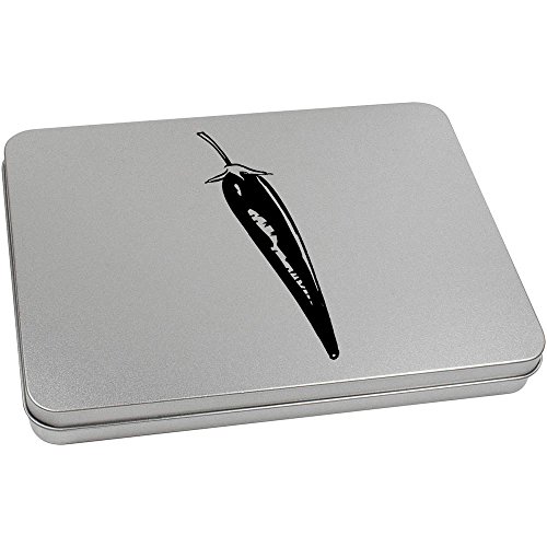 Azeeda 220mm 'Chilli Pepper' Metal Hinged Tin/Storage Box (TT00012326)