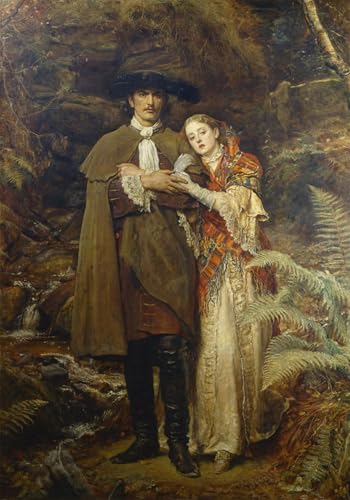 Images peintures La Fiancée de Lammermoor pour habiller un grand mur vide 60x90cm
