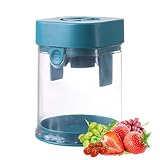 Obstschneider, Erdbeerschneider, leichtes Weinschneidewerkzeug mit breiter Öffnung, einzigartiges Küchenzubehör für die Zubereitung von Mahlzeiten, aus Edelstahl, für Blaubeererererererere