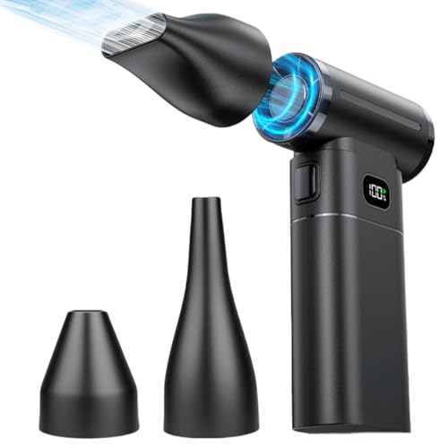 Cordless Acrylic Paint Pouring Blower, Paint Pouring Supplies, Mini Paint Dryer with 3 Nozzles, Pour Painting Tool for Fluid Art, Watercolor, Dutch Pour, Perfect for Artists & Floetrol Paint Projects