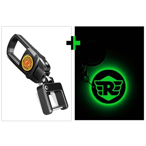 Image of Mi Glow Store Glow in Dark Keychain for Bike Men | Gift for Man | Bike Accessories | Charges in Light Glows in Dark | Key chain for Bike