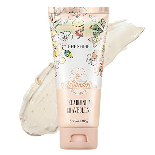 FRESHME Mud Mask - Facial Mask Kaolinite Clay Masks Cleansing and Moisturizing Brightening Smoothing Face Mask, 3.4 fl oz