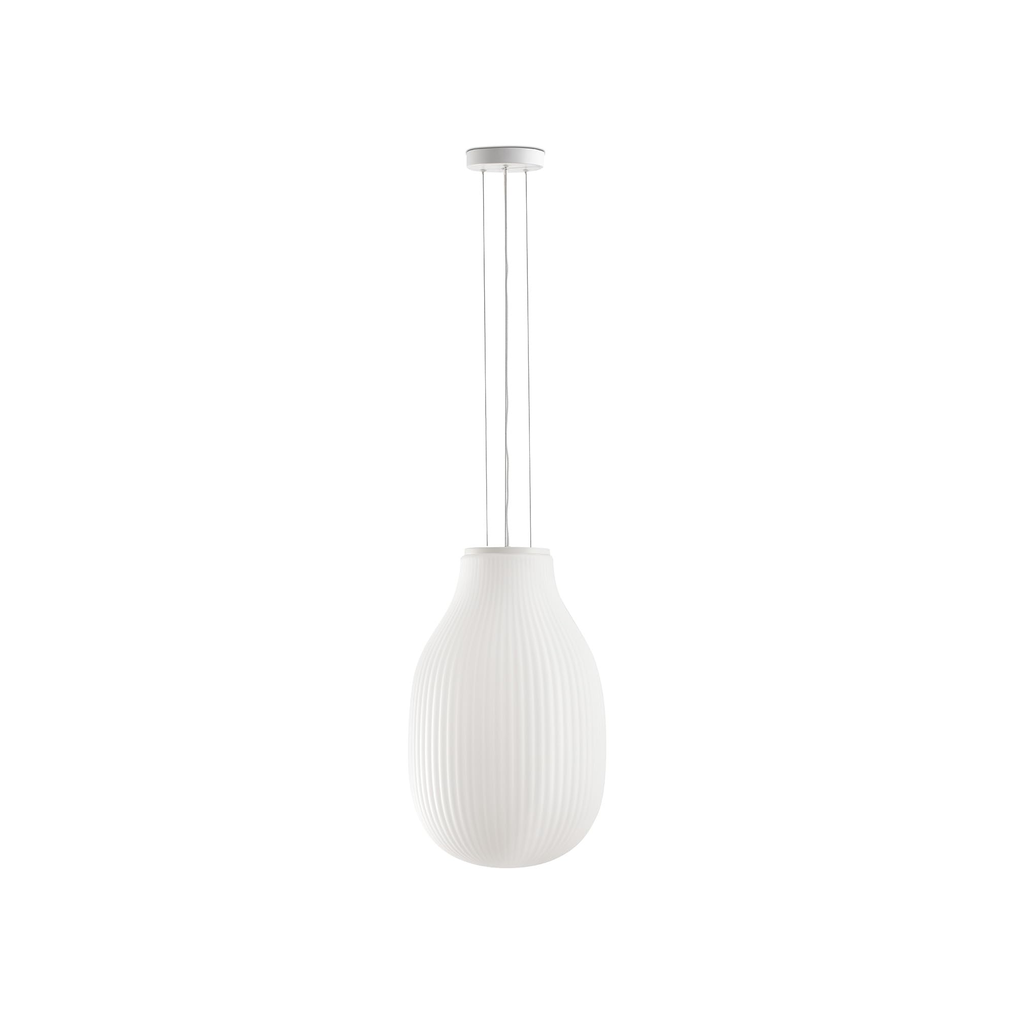 Plafonnier suspendu globe blanc mat 31cm Faro ISABELLE suspension luminaire cuisine