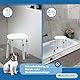 Mobiclinic®, Duschhocker, Höhenverstellbar, Faro, Duschhocker für Senioren, Duschhilfe, Badestuhl für Behinderte, rutschfest, Sicher und Stabil, Leichtgewicht, Aluminium