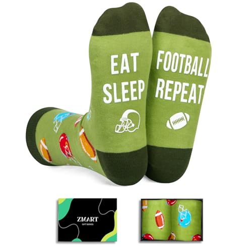 Zmart Gifts for Football Players Fans - Football Gifts for Men Women, Youth Sports Socks