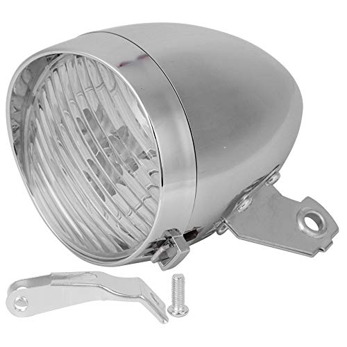 Luci Bicicletta 3 LED, Retro Argento Luce Bici