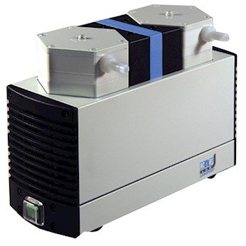 KNF N810.3 FTP Solid PTFE Vacuum Pump, PTFE/FFKM; 0.35 cfm/29.68"Hg-15 psi/115V