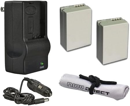 Canon PowerShot SX40HS alta capacidad pilas (2unidades) acabado + ACDC Cargador de viaje + Krusell Multidapt Correa para el cuello (Negro).