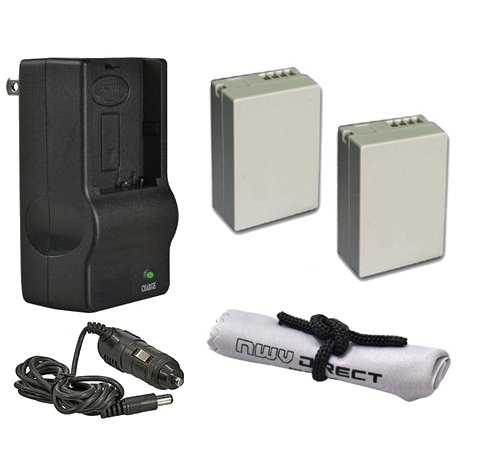 Batterie Olympus Stylus Tough-6000 déchargée ? Pack 2 batteries haute capacité et chargeur AC/DC