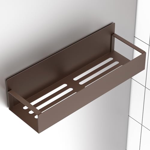 Image of HuggieGems Metal Magnetic Spice Rack for Refrigerator Bronze, 6 Pack | Magnetic Shelves Heavy Duty for Fridge in Kitchen, Seasoning Storage Organizer, For Oven Washer and Dryer, For Heavier Items