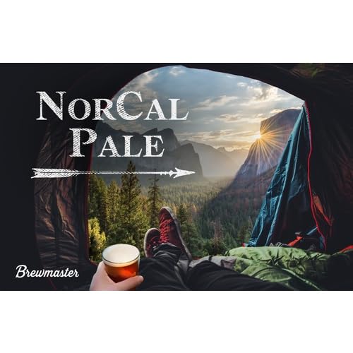Brewmaster NorCal West Coast Pale Ale Beer Recipe Kit, 5 Gallon Premium Homebrewing Extract Kit, BMKIT111