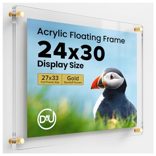 DistinctAndUnique Gold Floating Frame 24x30