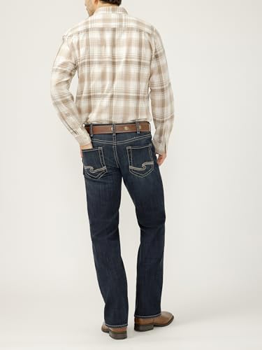 Image of Silver Jeans Co. Men's Zac Relaxed Fit Straight Leg Jean - Legacy