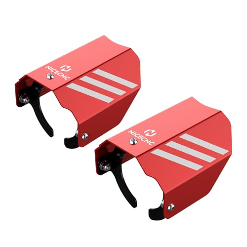 NICECNC Red RZR Extended Shock Guard Compatible with Polaris RZR XP Turbo EPS 2017-2021, RZR XP 1000 EPS 2014-2018, RZR XP 4 1000 EPS 2014-2018, RZR XP Turbo EPS Fox Edition 2018, See Fitments
