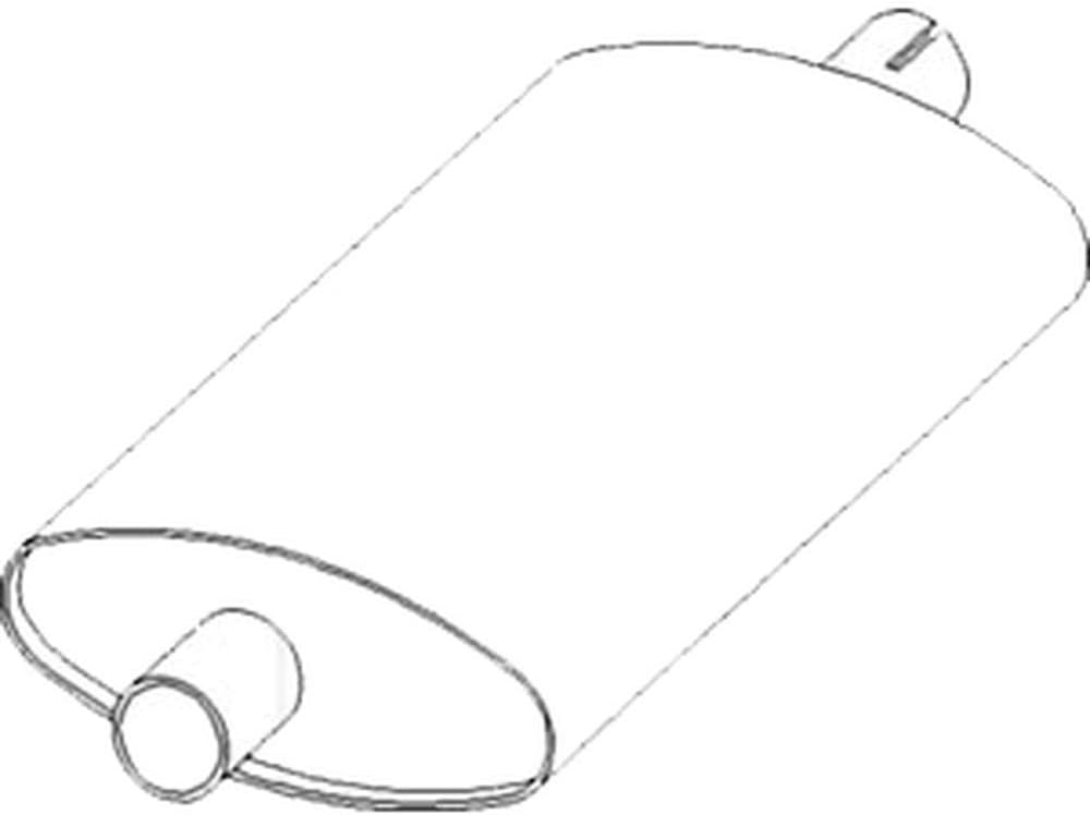 A173180 One New Muffler Fits Case/IH Backhoe Models 480E 480ELL 480F 480FLL 580SE