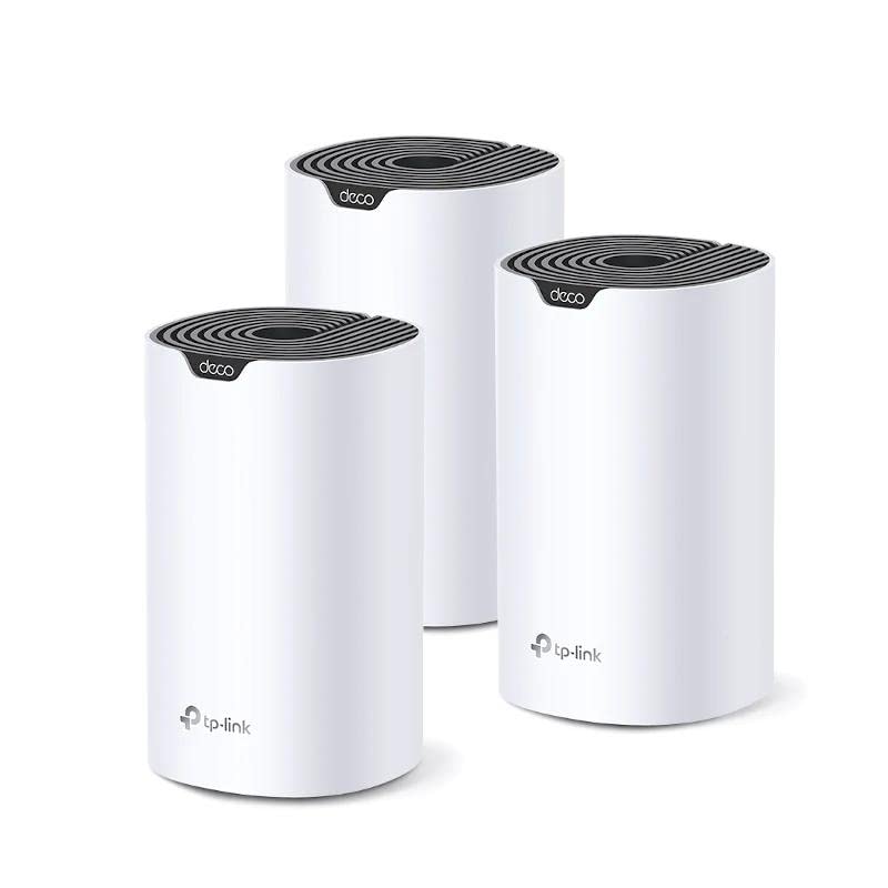 Sistema WiFi Mesh AC1900, Pack de 3 Dispositivos, Cobertura ampliada, Mejora de señal y conexión Estable para hogares Grandes.