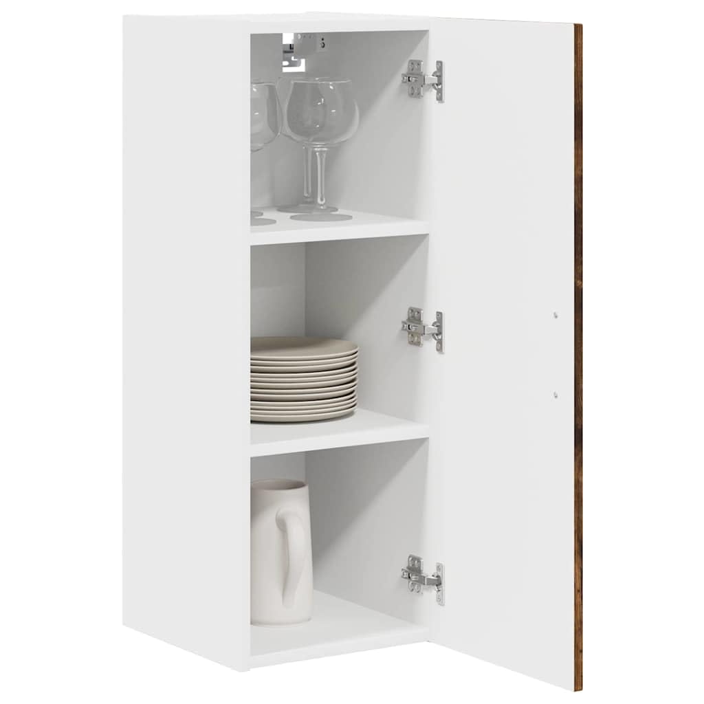 Kalmar Küchenschrank Geräucherte Eiche, 30x31x80 cm, Moderner Aufbewahrungsschrank, Eleganter Vorratsschrank, Praktischer Schrank für Kochutensilien, Vielseitiges Küchenregal