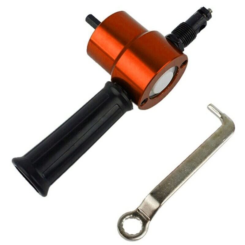 Tool Part for Double for Head Metal Sheet Nibbler Cutter Cutting Tool Saw Power Drill Attachment Metal Cutting Saw P15F - (Color: OE)