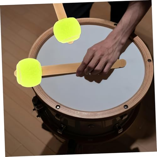 Baqueta para batería SHOWERORO con mango de madera, ideal para bandas escolares y marchas, para tambores de caja y actuaciones, potencia de golpe constante miniatura 4