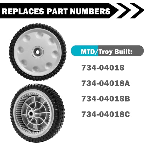 Sutmorly Lawn Mower Wheel - Replaces Part Numbers
