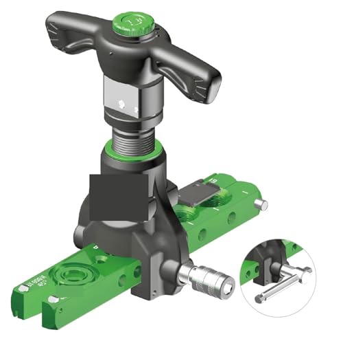 Herramienta para expandir tubos, Herramienta de abocardado cónico excéntrico con trinquete, ST-R806A Juego de abocardado de tubos de cobre Herramienta de abocardado de tubos de cobre