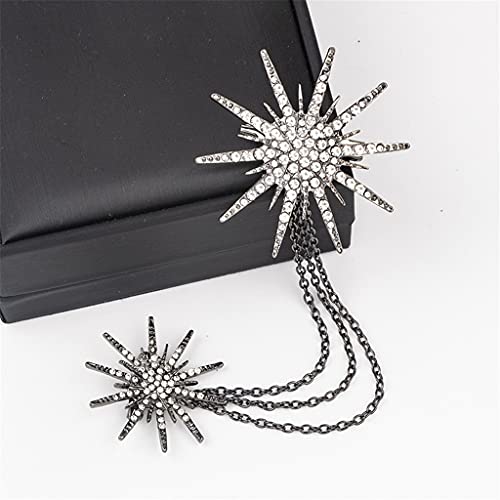 Broche en métal rétro à chaîne pour costume chic et élégant - 6