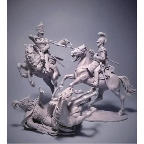 Maquette en résine 1/32 Guerres napoléoniennes de cavalerie non peinte pour collectionneur