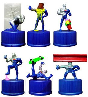 Amazon | ペプシマン ボトルキャップ アクシデント [6種セット
