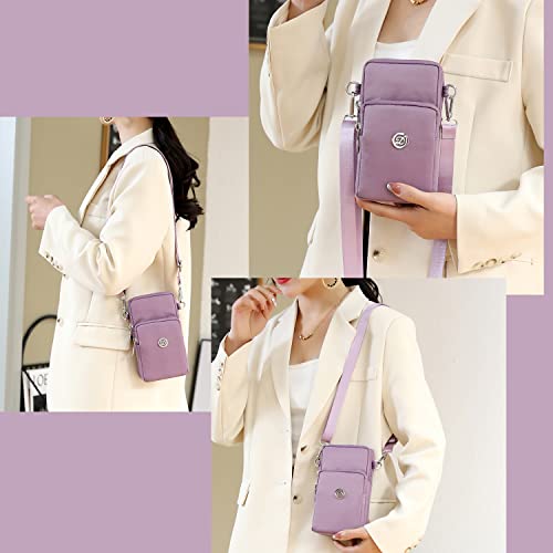 TUBGIIKS Small Size Crossbody Cell Phone Purse for Women Man,Mini Shoulder Handbag Messenger Bag Wallet - Image 3