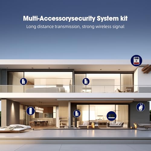 PGST Sistema de Alarma 2G gsm WiFi, Compatible con Control Remoto, Kit de Seguridad para el Hogar con Smart Life App 8Piezas, Sistema antirrobo Inalámbrico 120DB, Compatible con Alexa, Google Home - imagen 9