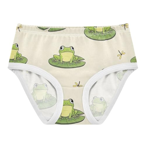 Cotton Toddlers Underwear Floral Cartoon Cartoon Green Frogs Summer Panties for Girl Animals Kids Briefs Undies 2t