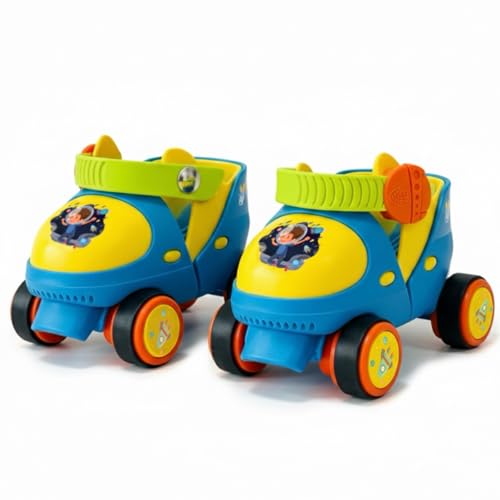 JIVMOV Kids Adjustable Roller Skates Toddlers Skates for Girls and Boys Age 2-6 Years Old Childrens Quad Roller Skates for Beginners Baby (Astro Blue)