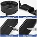 MYFAMIREA 17FT Garage Door Seals Bottom Rubber for Clopay Weather Stripping EPDM Weatherproofing Garage Door Bottom Seal Strip Replacement Kit for Single Slot, Flexible and Easy to Install, Black
