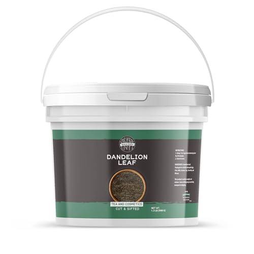 Birch & Meadow 1 Gallon of Dandelion Leaves, Cut & Sifted, Non-Caffeinated Tea
