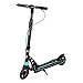 Cityroller Erwachsene, Zweirädrigen Roller, Geeignet for Kinder und Jugendliche, Jungen und Mädchen, Faltbare Lichtstoßdämpfende einpedalig Scooter, Anti-Rutsch-Pedal-Roller (Color : Black)