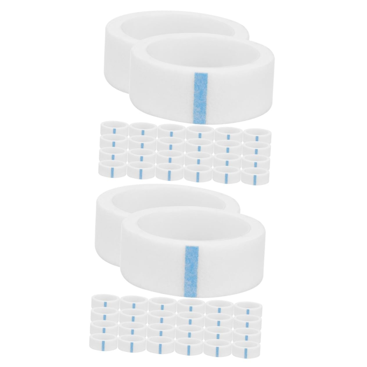 POPETPOP 40 Rollos cinta colorida extensiones de pestañas suministros cinta de extensión de pestañas suministros de extensión de pestañas respirable cinta adhesiva extender tela no tejida