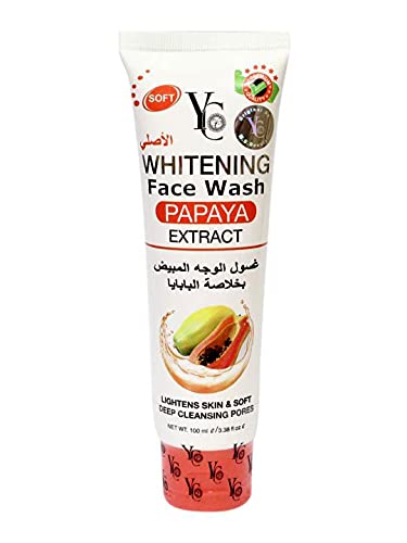 Image of YC Whitening Face Wash for Oily Skin Enriched with Papaya Clears Clogged Pores Exfoliates Gently YC689-100ml