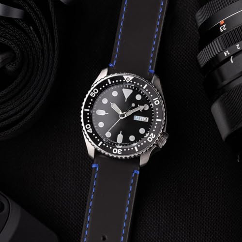 Ritche Christmas Gift Quick Release Leather Watch Band Leather Watch Strap 18mm 19mm 20mm 21mm 22mm 23mm or 24mm for Men and Women, White Elephant Gifts, Stocking Stuffers For Men