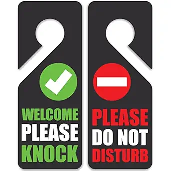 Do Not Disturb Door Hanger Sign, Do Not Disturb Sign