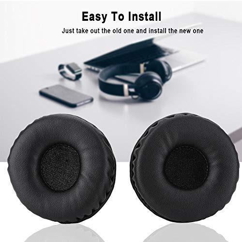 70MM Replacement Ear Pads, Universal Replacement Ear Pads Soft Foam Cushion Headset Cover to Block Noise From the Outside - Image 3