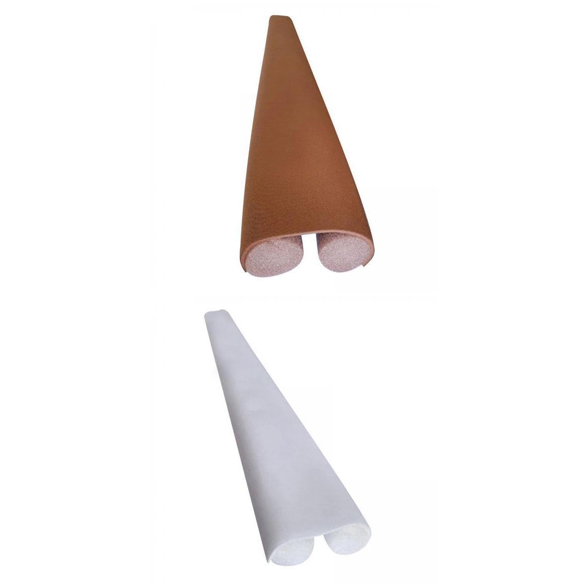 CALANDIS™ 2pcs Door Bottom Seal Strip Draught Excluder Draft Stopper White and Brown | Home D?©cor-image-26