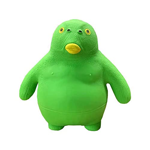 緑色の魚の頭 おもちゃ オランウータン人形 ゴリラ人形 ラテックス 減圧玩具 ストレス解消グッズ 減圧おもちゃ 装飾品 卓上の置物 靭性 切れにくい ラテックス素材 安全性 無毒 無害 耐久性 防水 手触りが心地よい