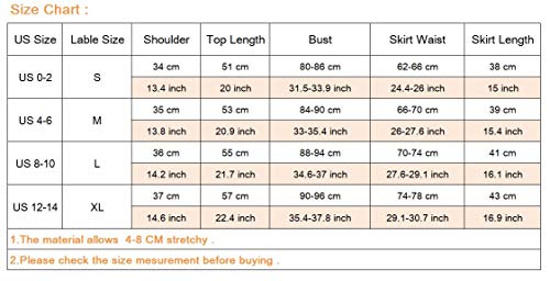 Makroyl Womens Cheerleader Costume Uniform Halloween Fancy Dress Cosplay Costume (Red, US 12-14) - Thumbnail 3