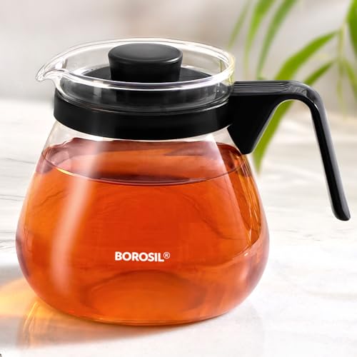 Borosil 1 L Carafe with Strainer Lid and Spout Mouth | Borosilica...