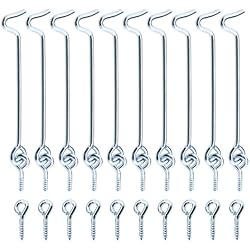 Persianas Para Puertas Corredizas 10 cierres de gancho de repuesto para puerta interna de metal para puerta de jardín, accesorios para ventanas, persianas, armarios, puertas corredizas, puertas dobles